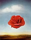 Salvador Dali Famous Paintings - meditative rose